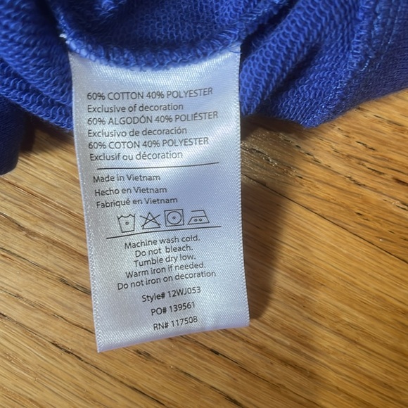 Junkfood Blue Giants NFL Hoodie Size XS - Picture 5 of 6